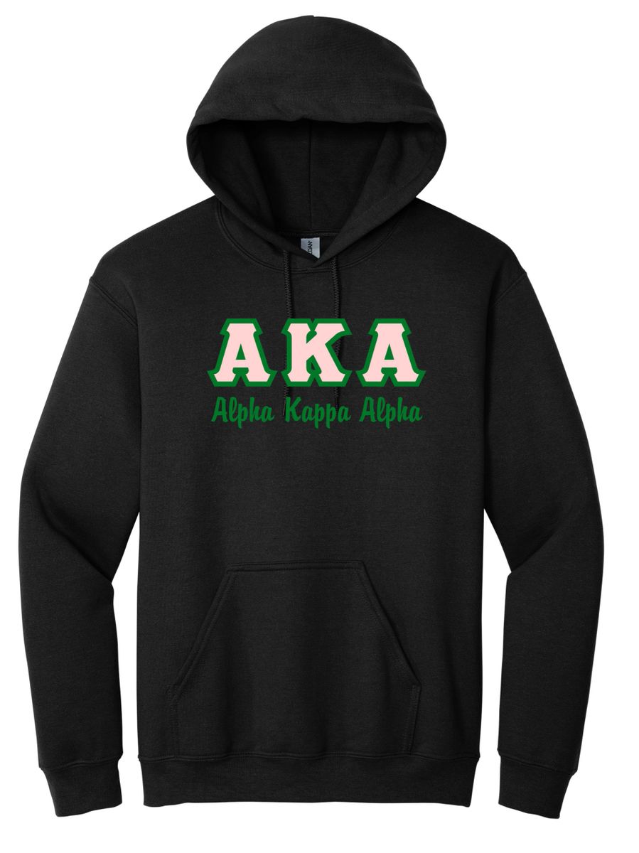 AKA Black Greek Letters Hoodie